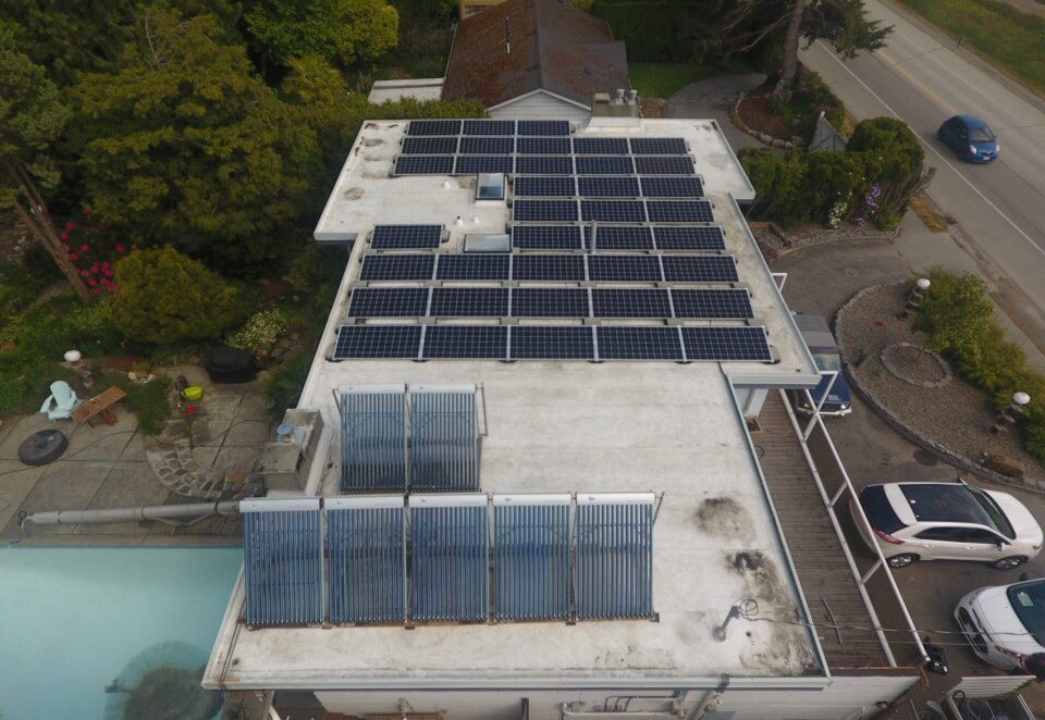 13.9 kW Ballast Mounted solar systems in Tsawwassen