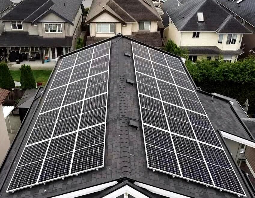 A Richmond house with a 12 kW solar energy